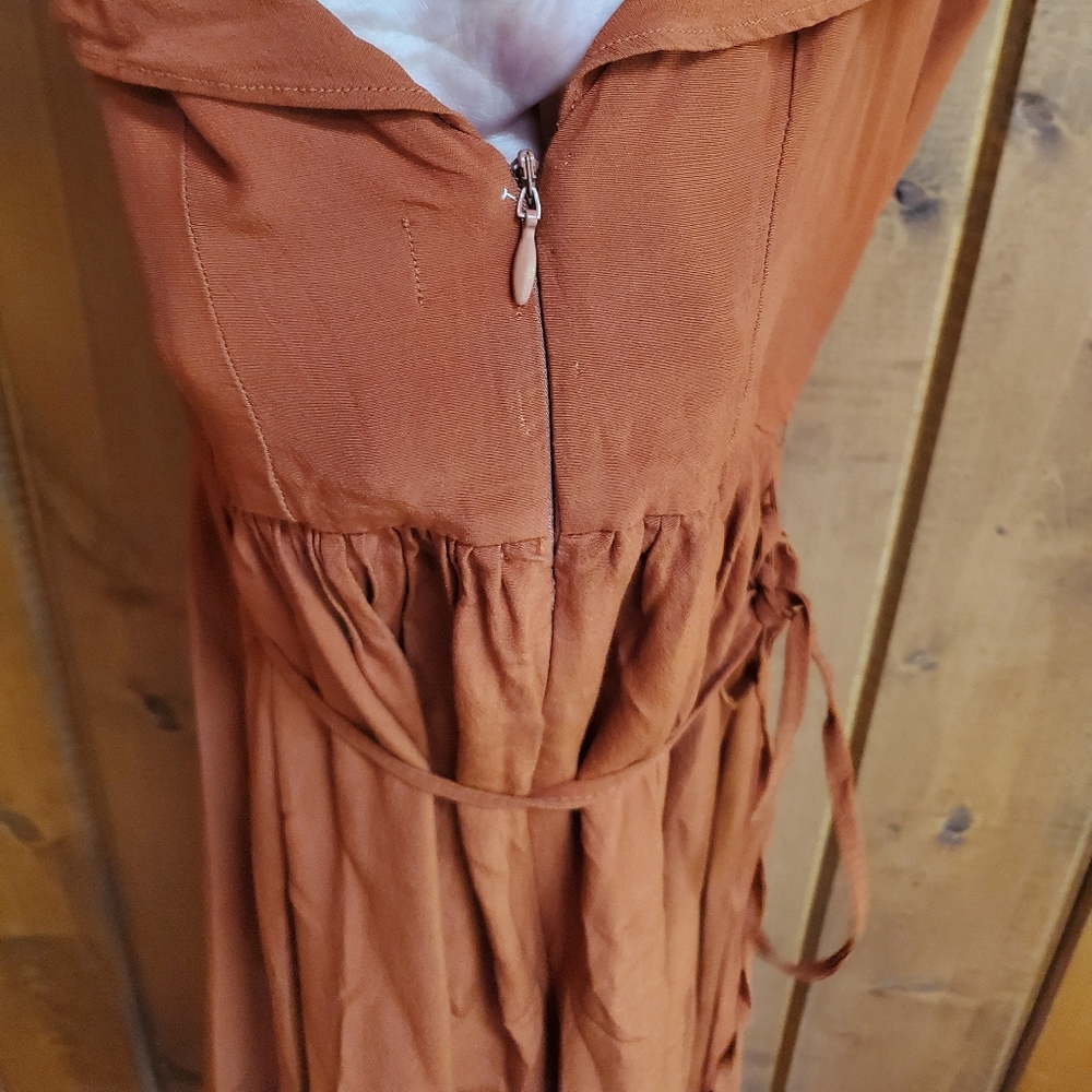 SOLD! Christy Dawn Monarch Dress, Rust, XS - Picture 13 of 15